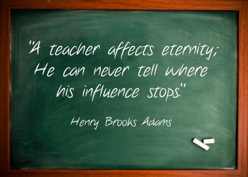 Blackboard with chalk